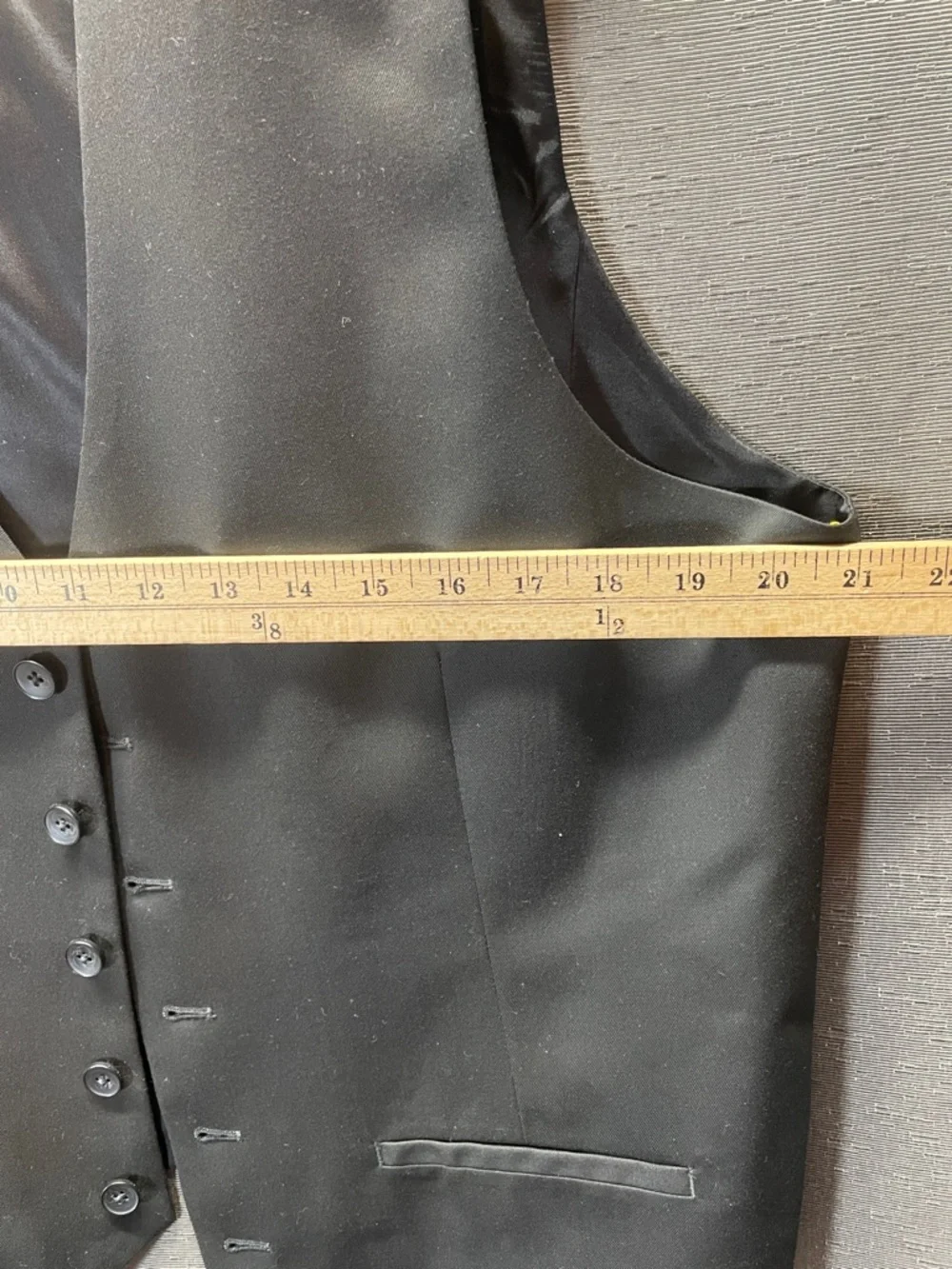 Calvin Klein Men's Black Tailored Dress Vest